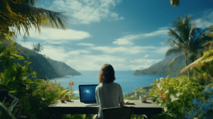 Digital nomad tropical cover